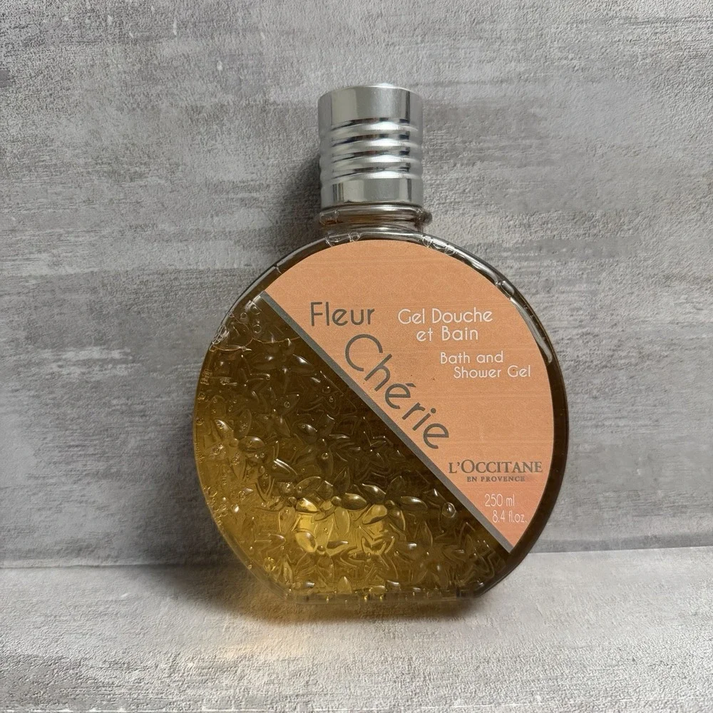 New L'Occitane Fleur Cherie Bath & Shower Gel Wash 250mL‎ 8.4oz Orange Blossom
